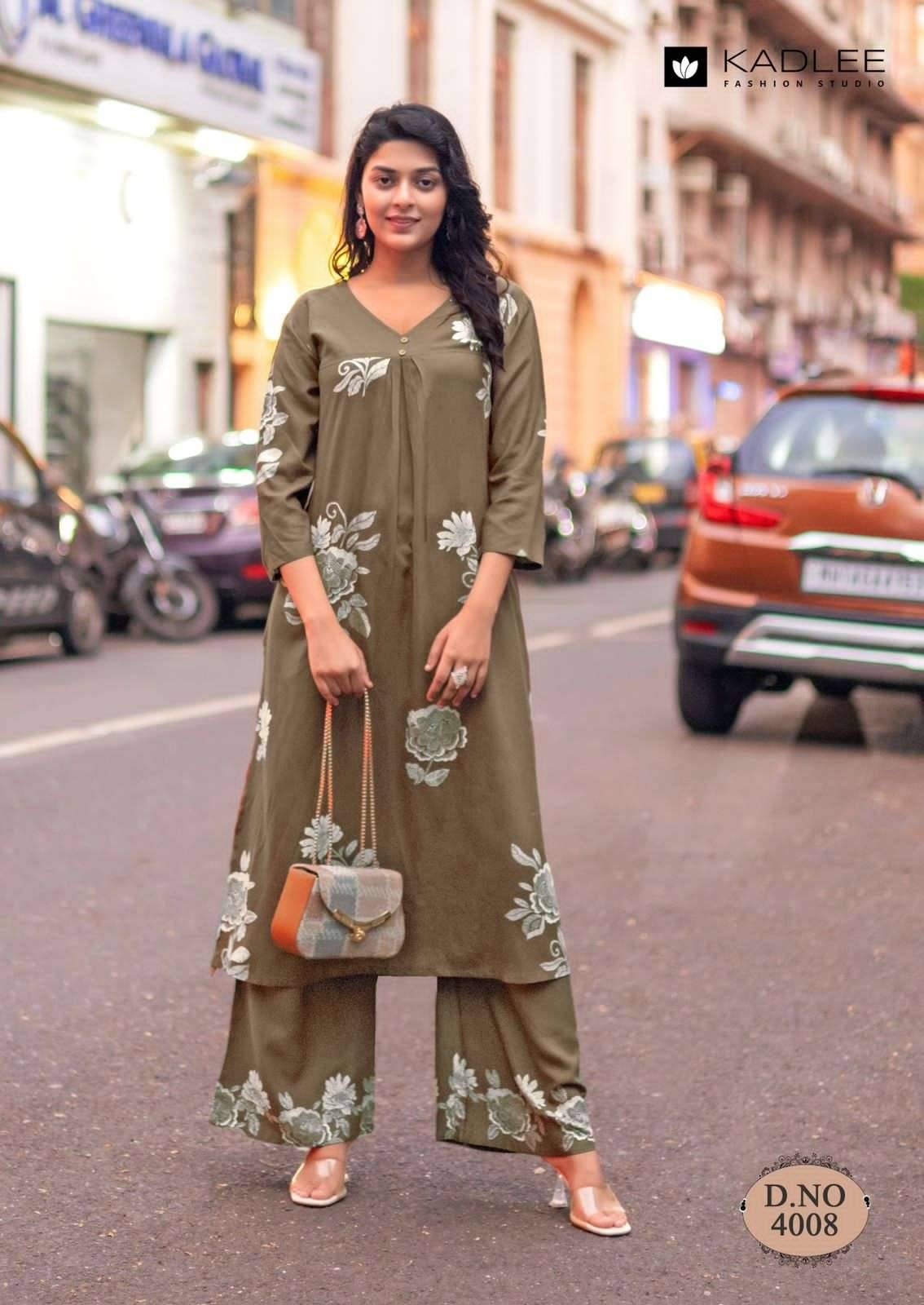 Heer Vol 2 By KADLEE 4007 To 4012 Series Beautiful Festive Suits Colourful Rayon Print Co-ord sets At Wholesale Price